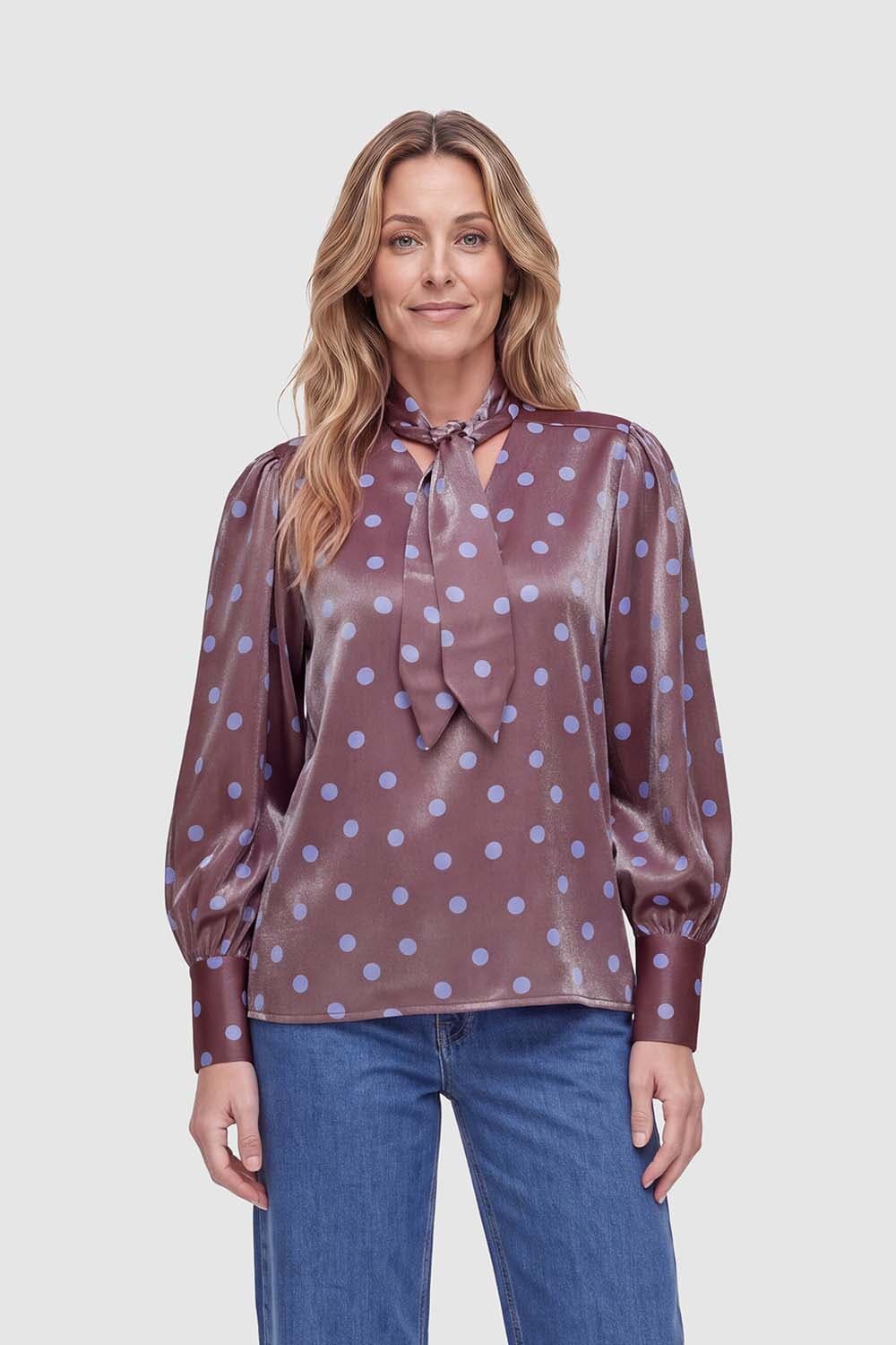 J'amu Blouse Djill Hemelsblauw