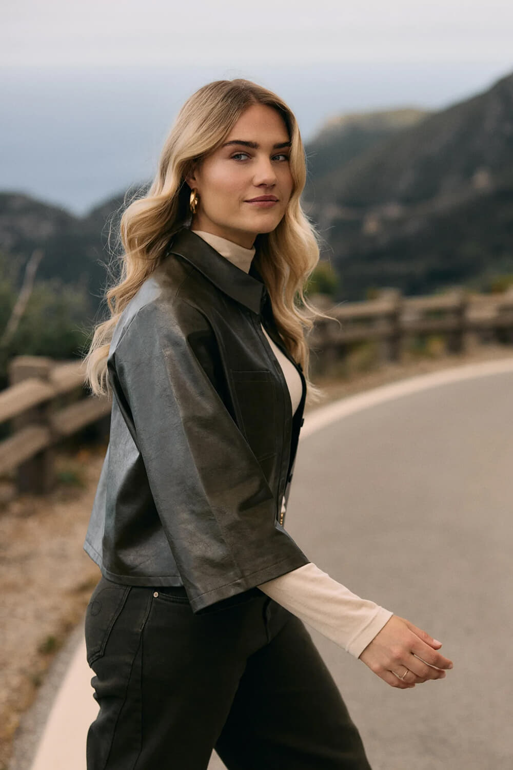 Nukus Blazer Mara PU Groen