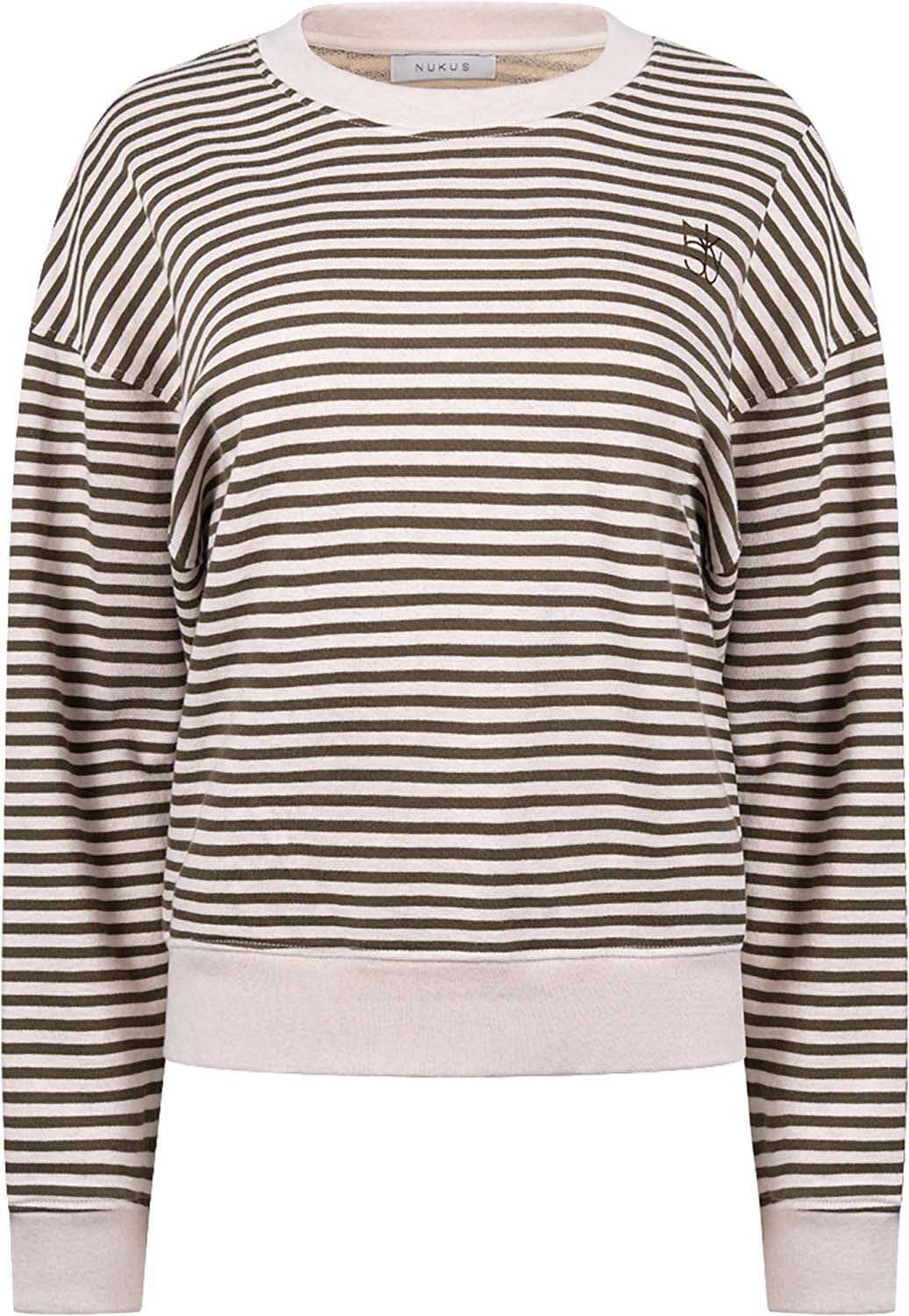 Nukus Sweater Nelly Stripe Groen