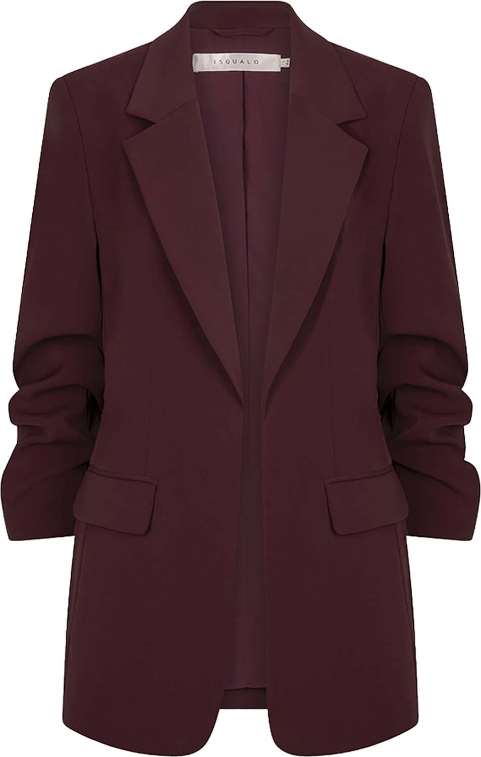 Esqualo Blazer 3/4 Mouw Bordeaux Rood