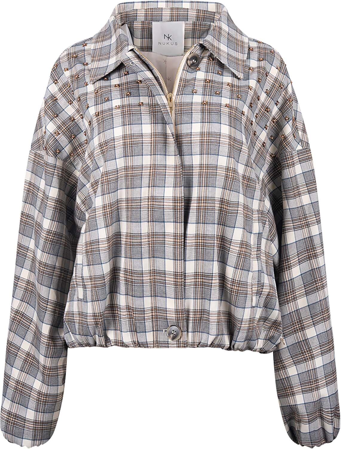 Nukus Blazer Dominique Check Taupe