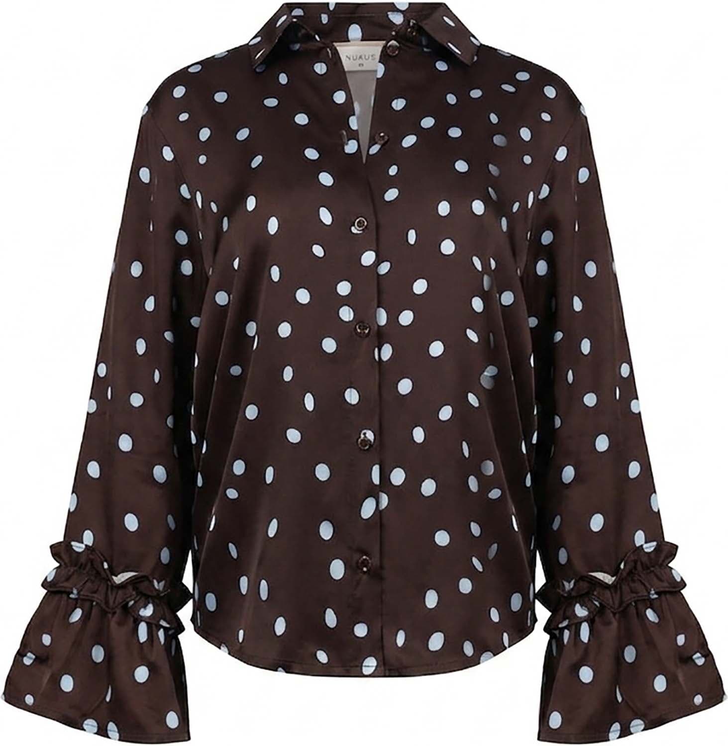 Nukus Blouse Arani Dots Bruin