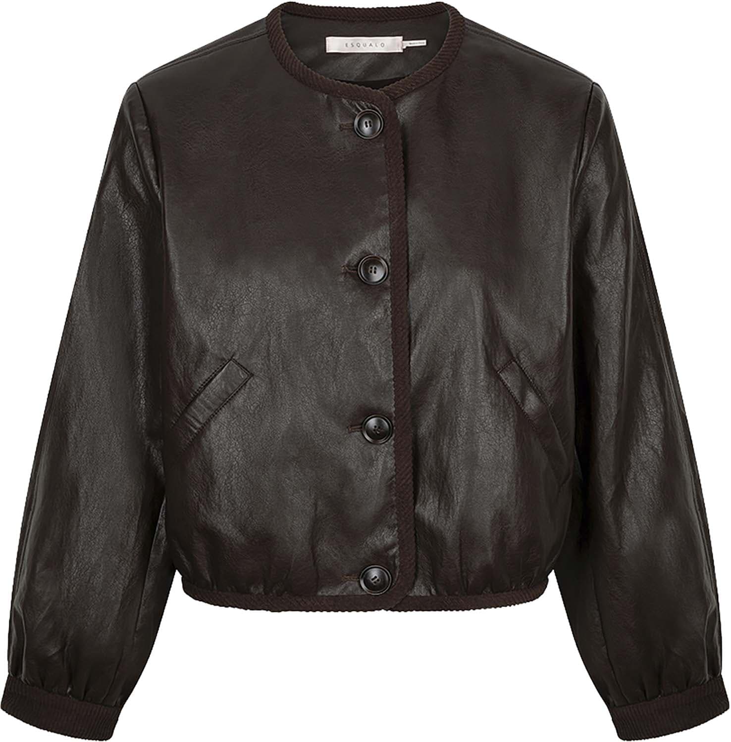 Esqualo Bombervest PU Crinkle Taupe