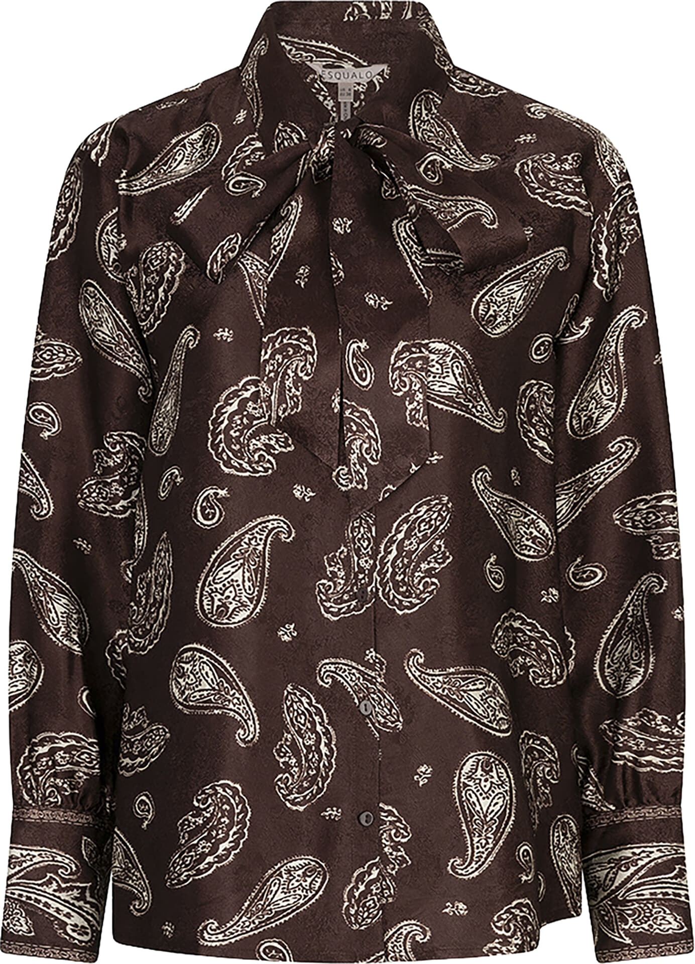 Esqualo Blouse bow Warm Bordeaux Rood