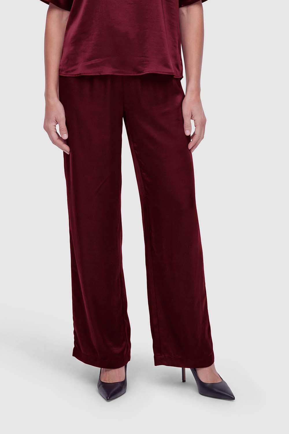Tooday Broek Aya Bordeaux Rood