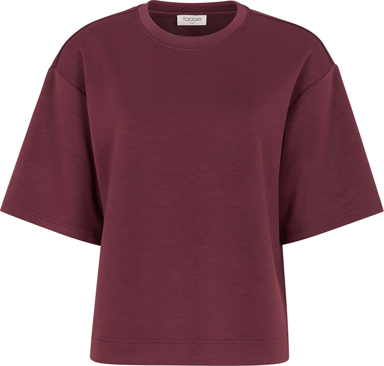 Tooday T-shirt Azra Boxy Bordeaux Rood