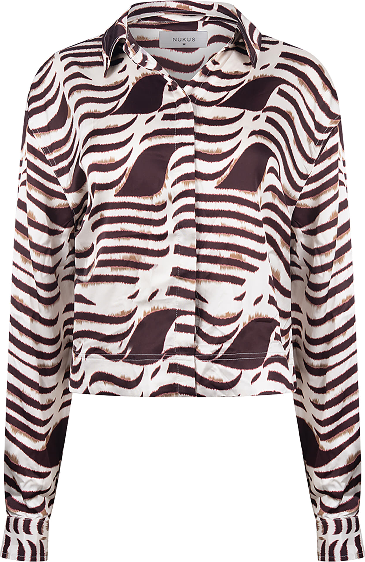 Nukus Blouse Adora Zebra Bordeaux Rood
