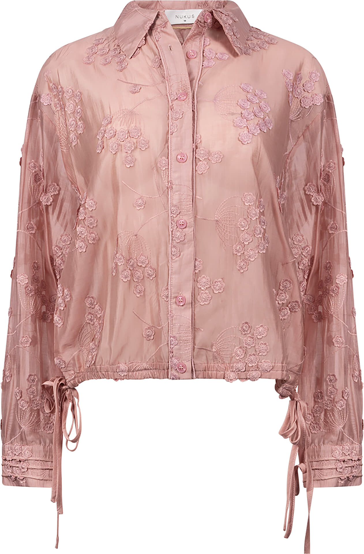 Nukus Blouse Aaliya Flower Roze