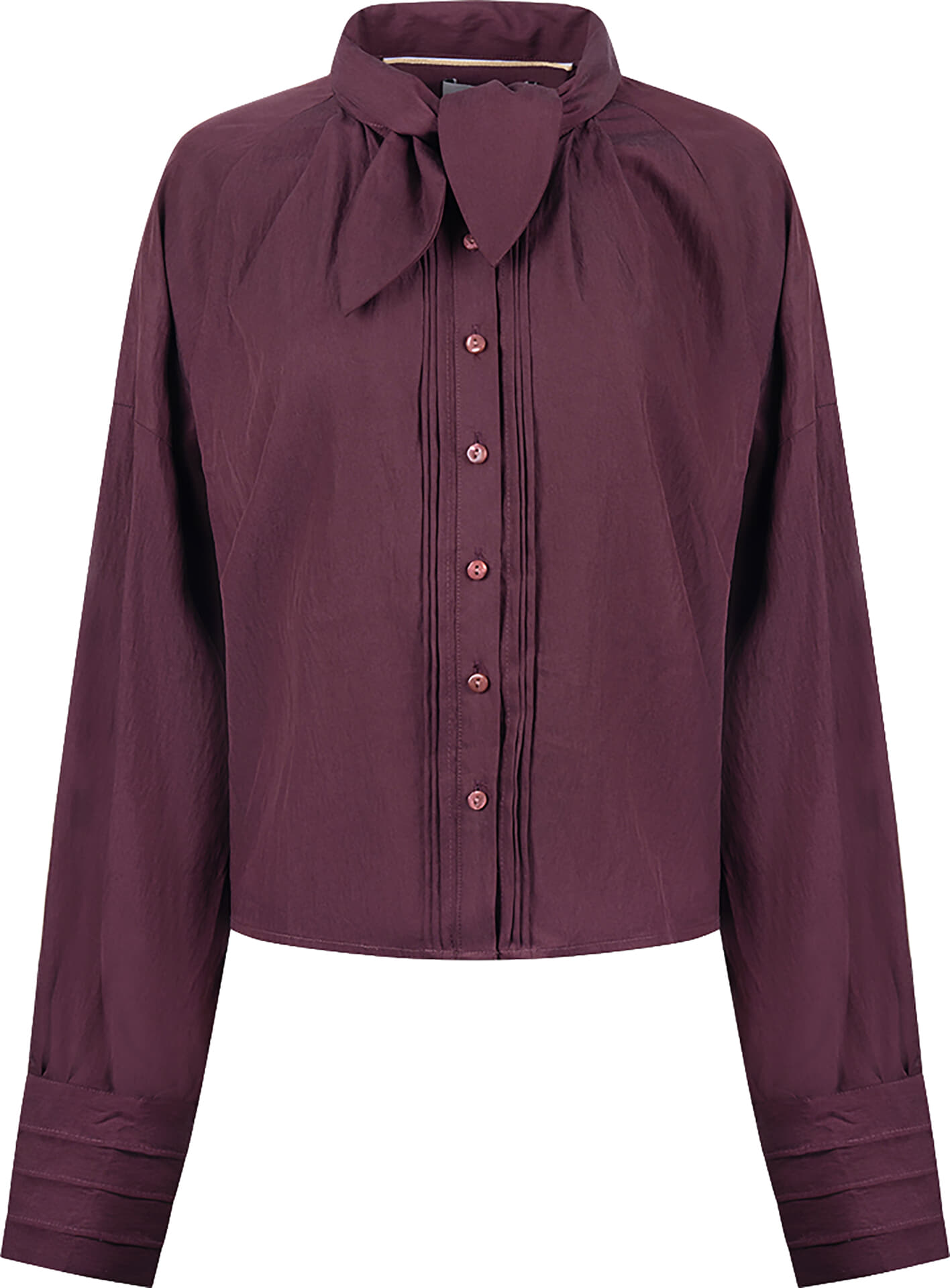 Nukus Blouse Alexandra Bordeaux Rood
