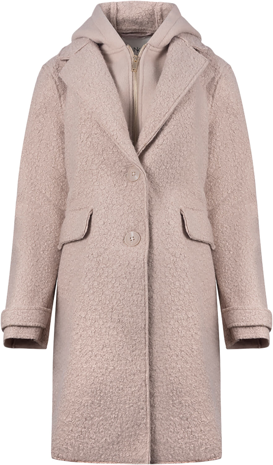 Nukus Wollen Jas Mirthe Boucle Beige