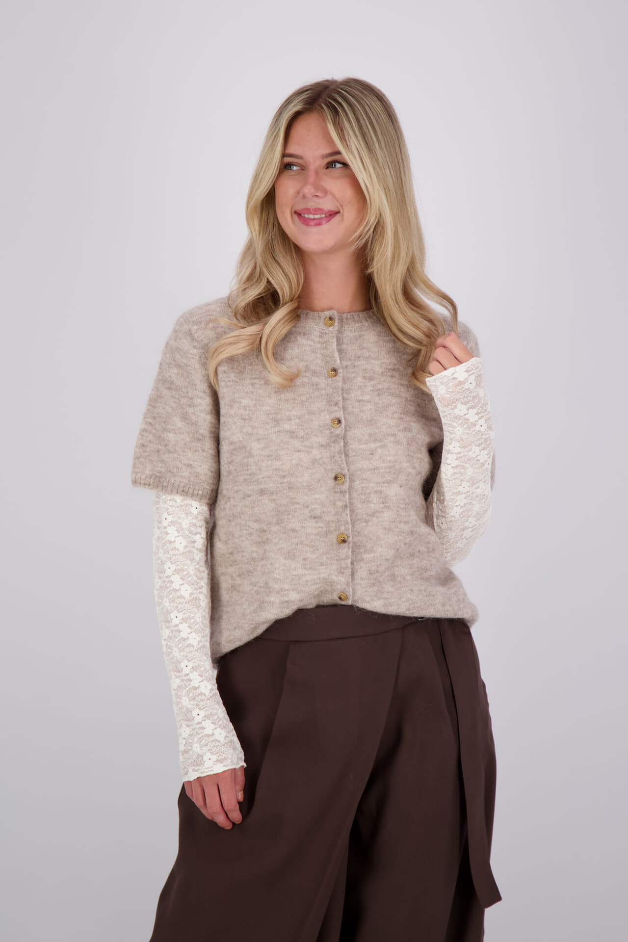 JC Sophie Vest Pim Taupe