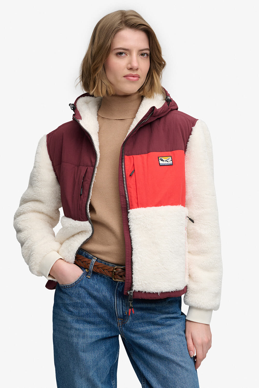 Superdry & Co Teddy Jas Super Soft Off White