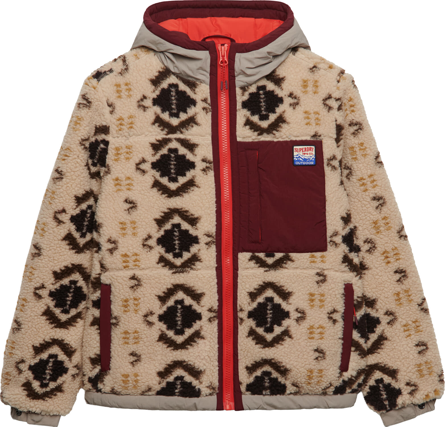 Superdry & Co Jas Fleece Hybride Serpa Beige