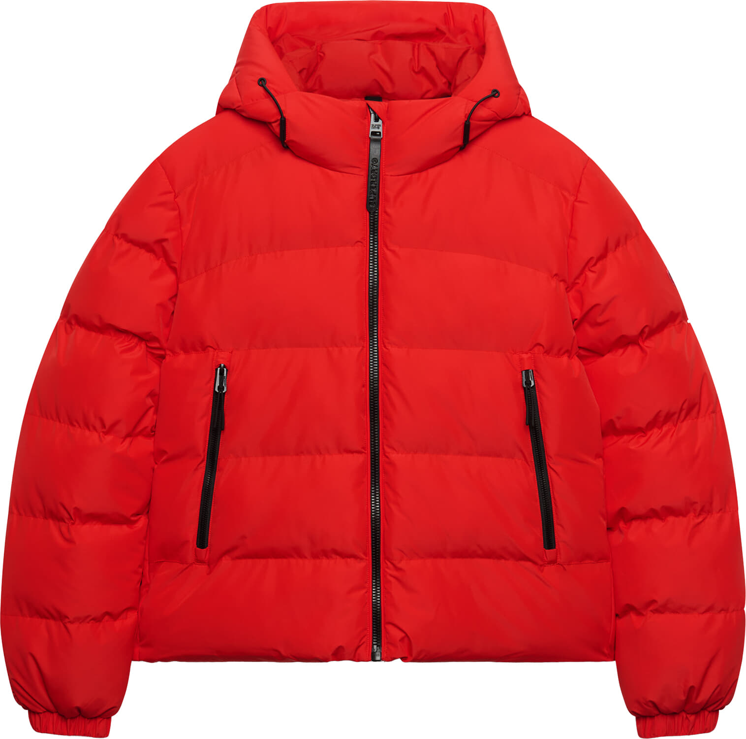 Superdry & Co Pufferjas Sport met Capuchon  Rood