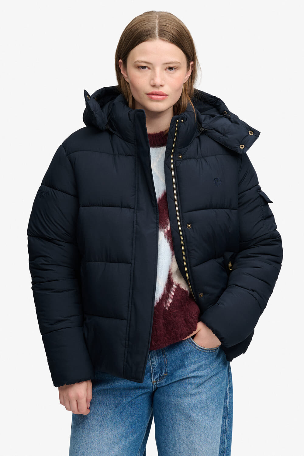 Superdry & Co Pufferjas Premium Ripstop Navy