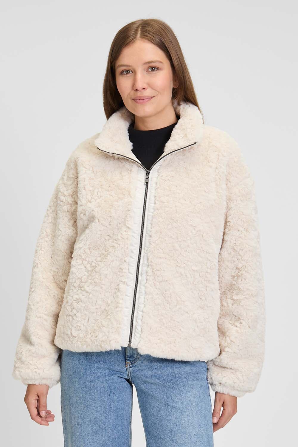 Covered Jas Teddy Chloe Beige