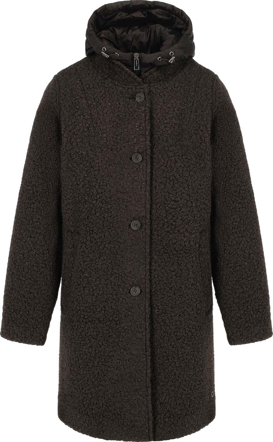 Covered Wollen jas Wilma Bruin