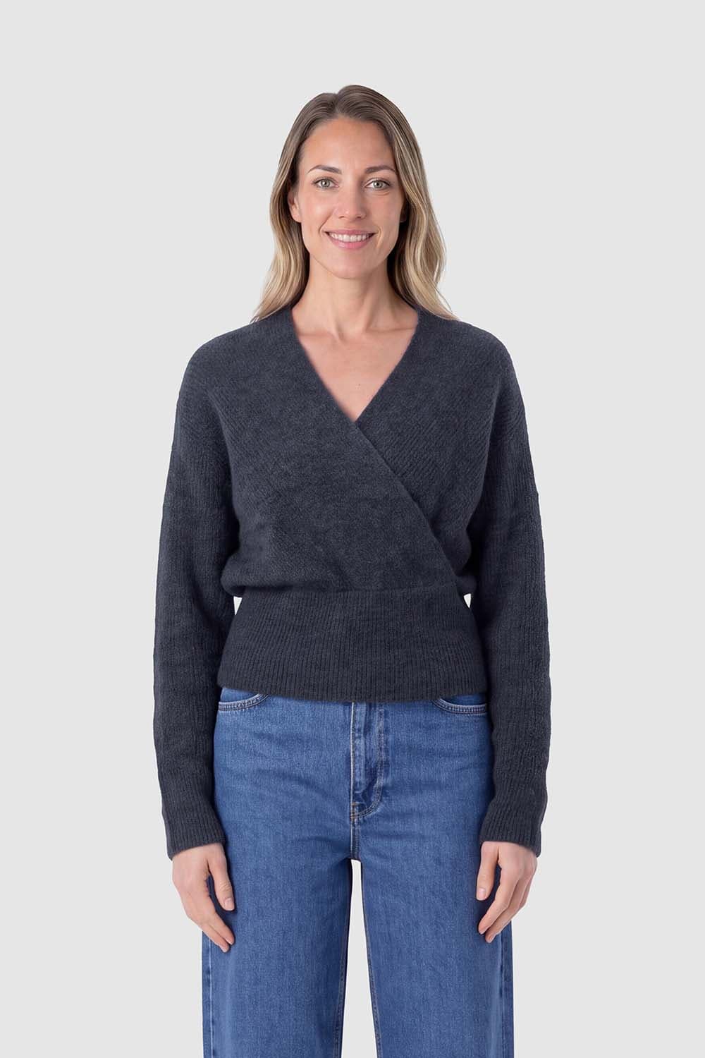 MSCH Copenhagen Pullover Bondie Hope V  Antraciet