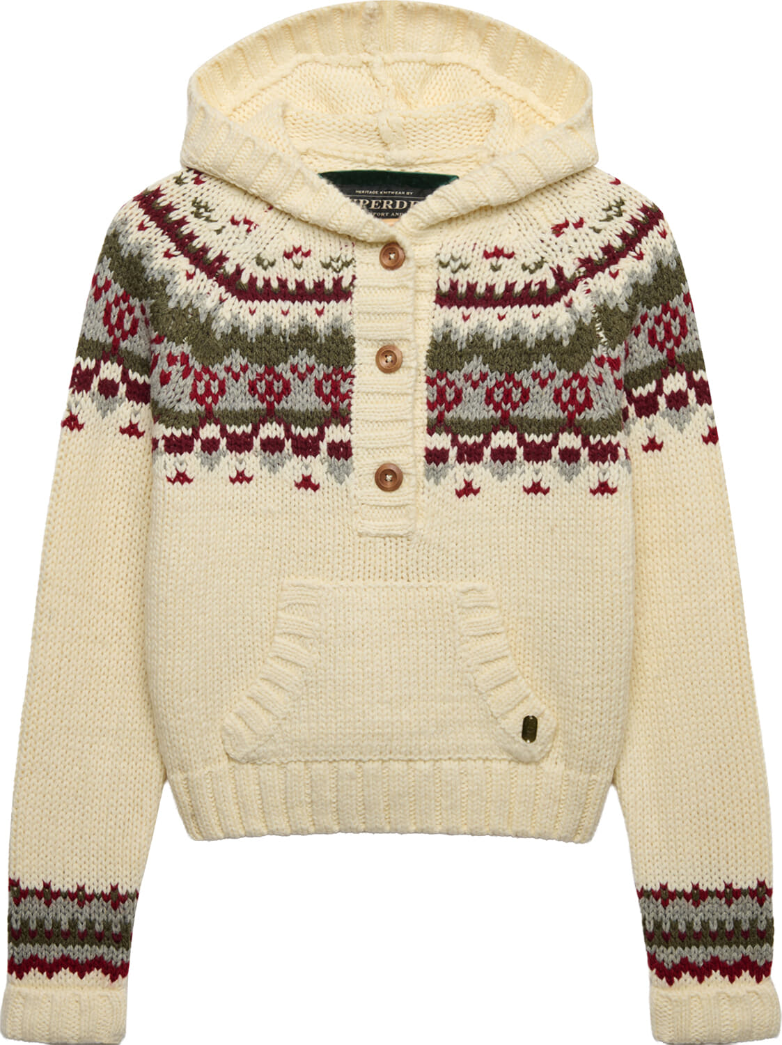 Superdry & Co Trui hooded Off White