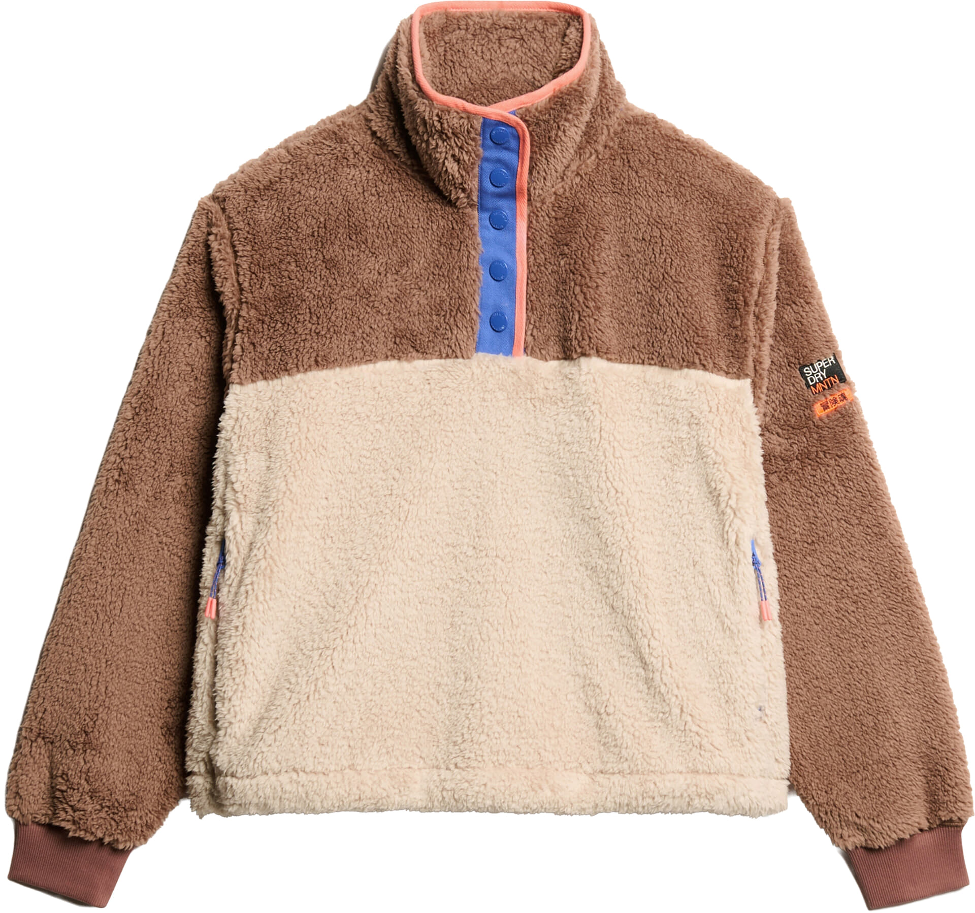 Superdry & Co Teddyfleece Super Soft Mash Up  Bruin