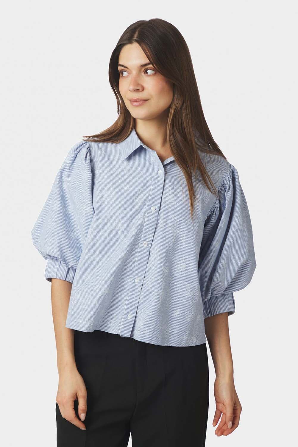 Neo Noir Blouse Etta Blauw