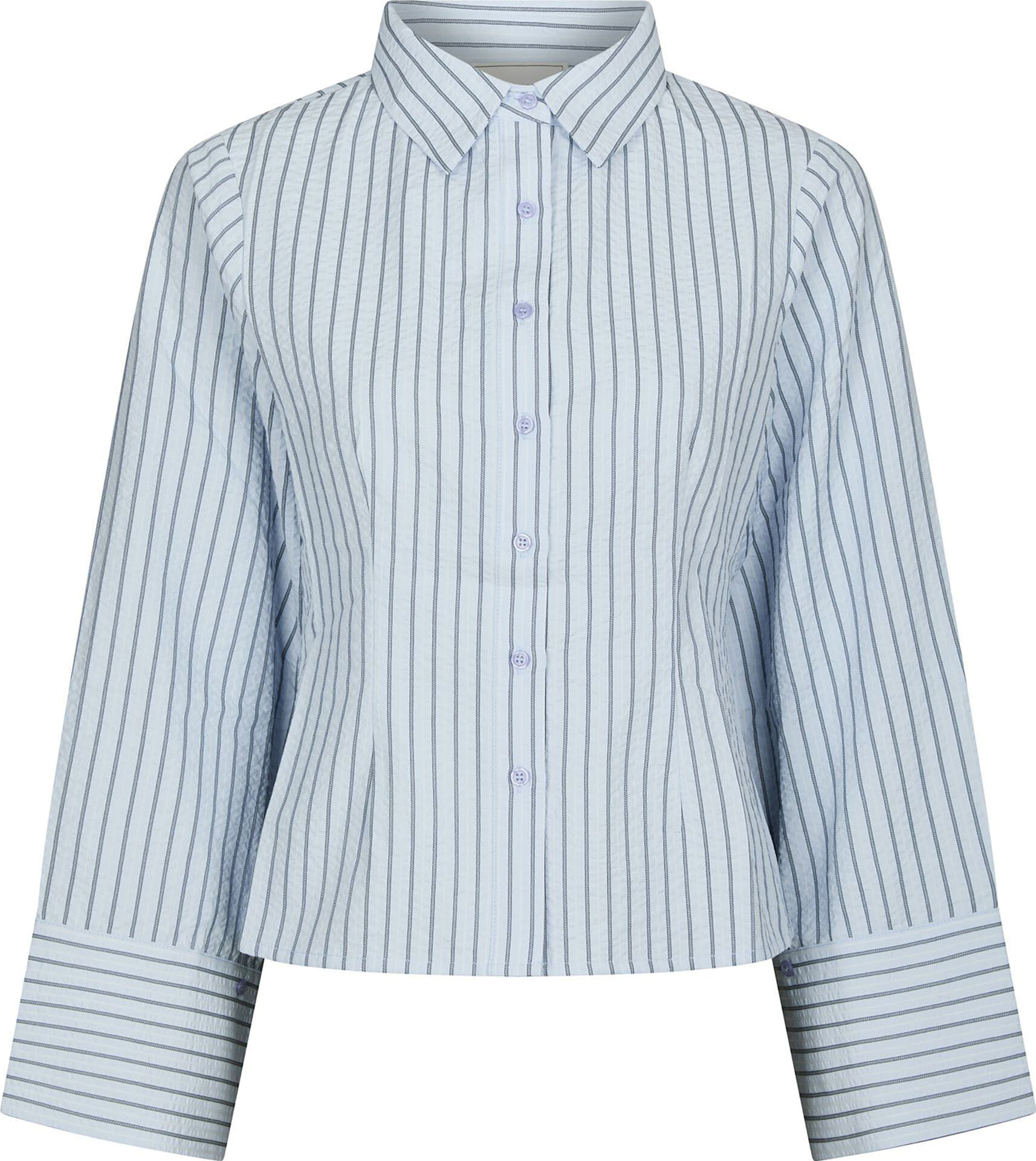 Neo Noir Blouse Rosa Striped Crepe Blauw