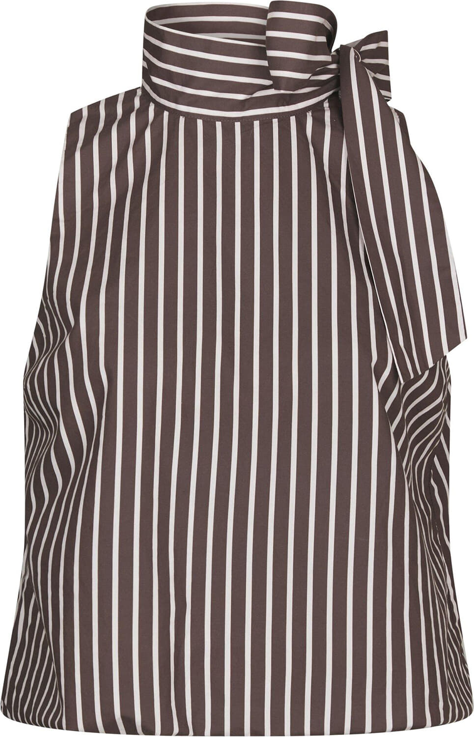 Neo Noir Haltertop Veda Stripe Wide Bruin