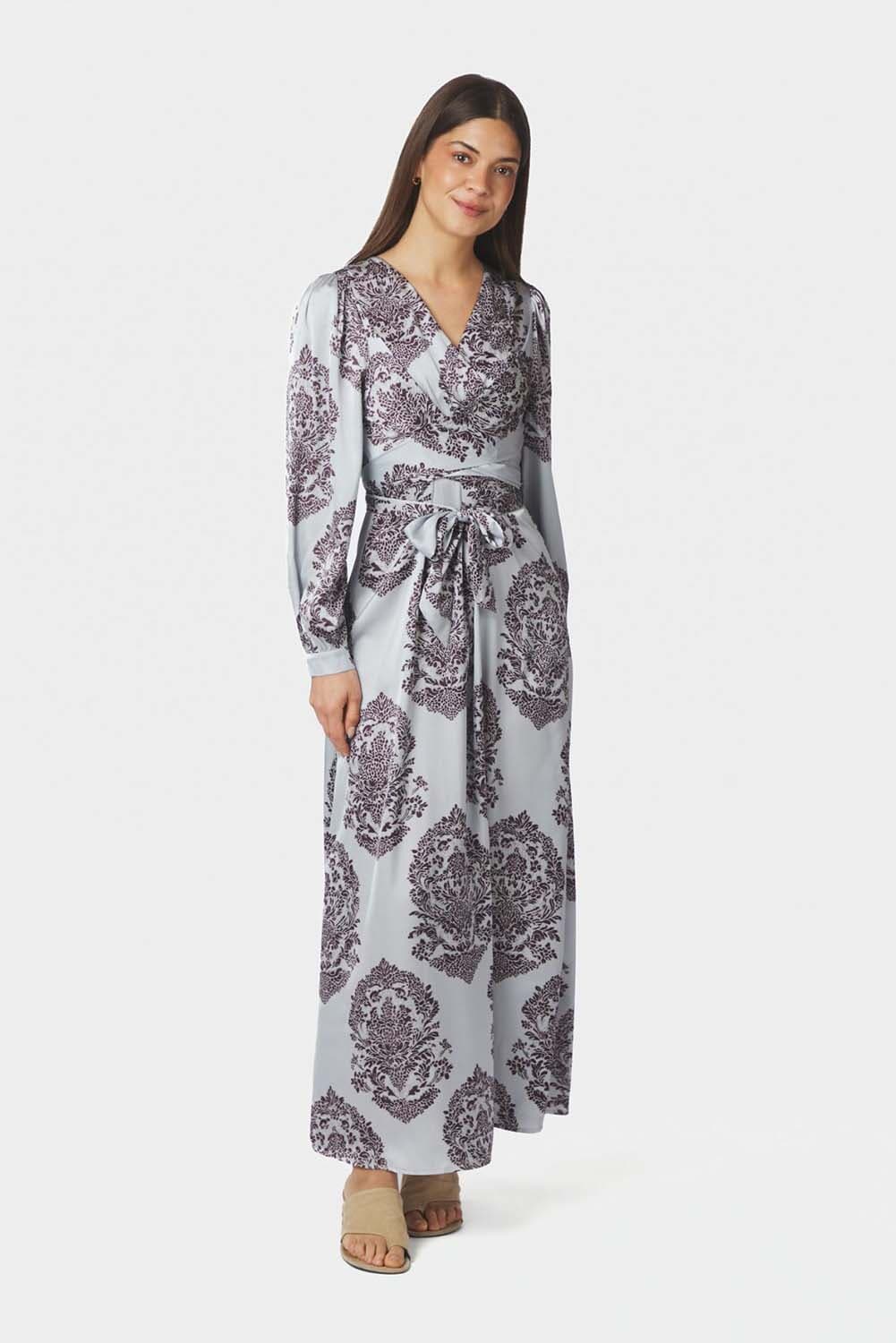 Neo Noir Jurk Bretti Deco Drop Blauw