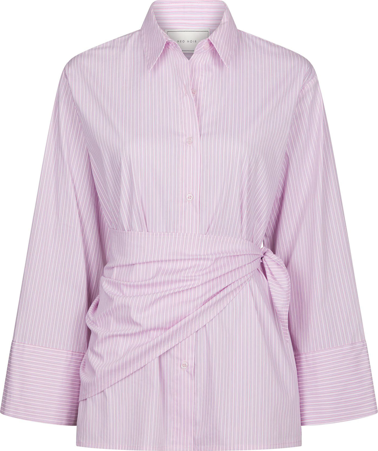 Neo Noir Blouse Dita Scarve Stripe Roze