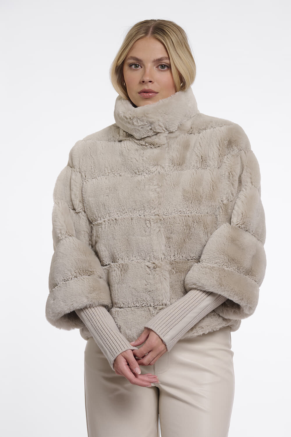 Rino & Pelle Jas Feline with rib cuffs Beige