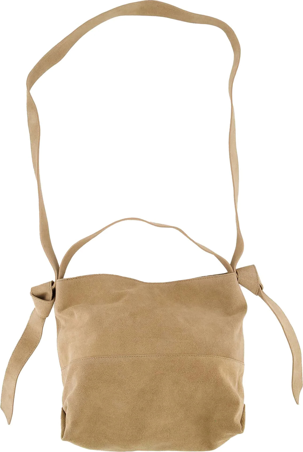 Zusss Tas Suede Knoop Beige