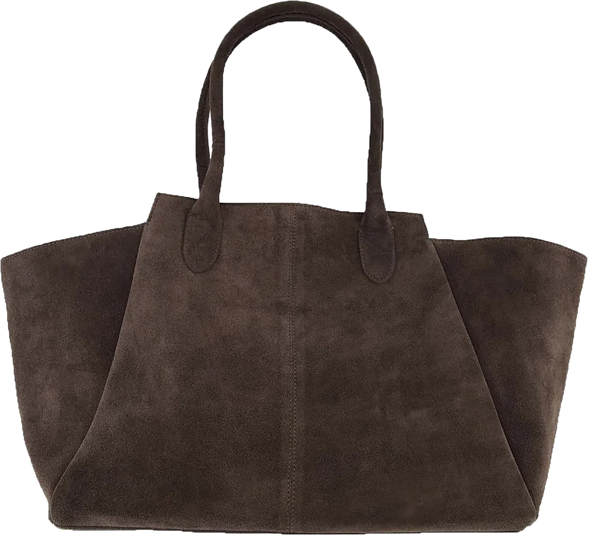 Zusss Tas suede Shopper Bruin
