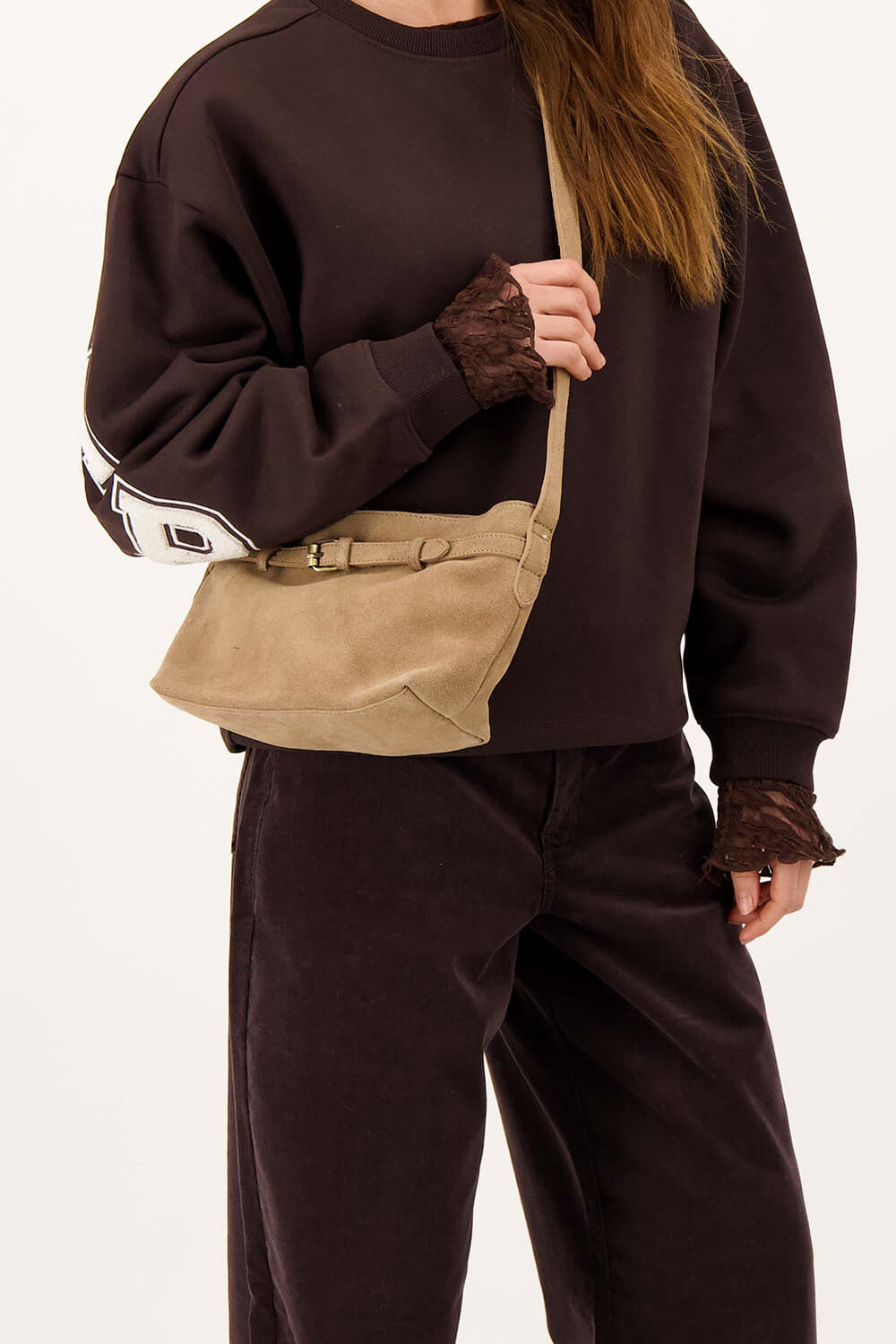 Zusss Tas Suede   Beige