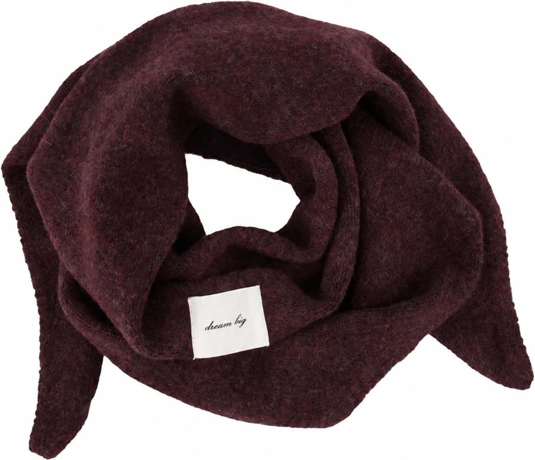 Zusss Sjaal Driehoek Bordeaux Rood
