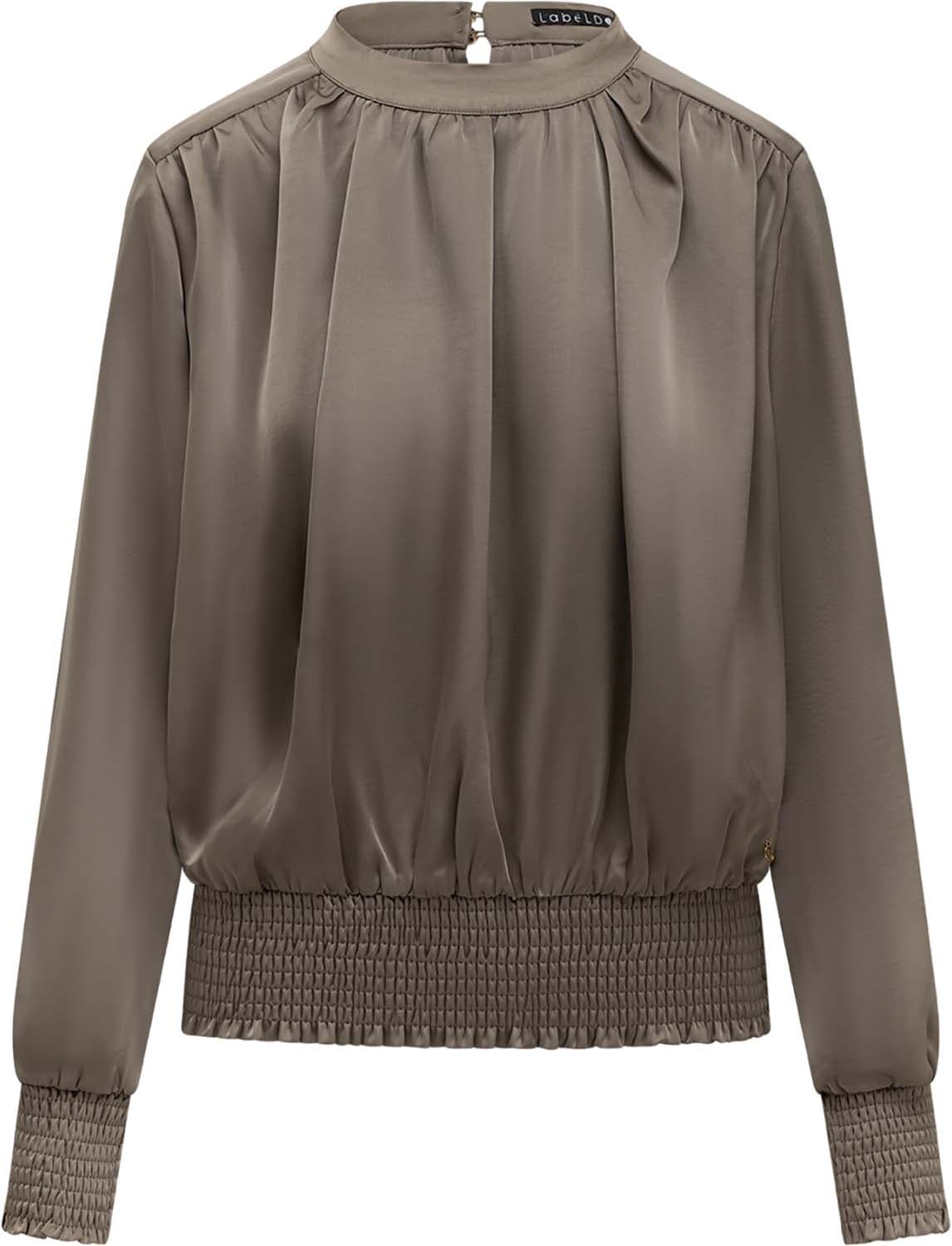 Label Dot Blouse Ailey Taupe