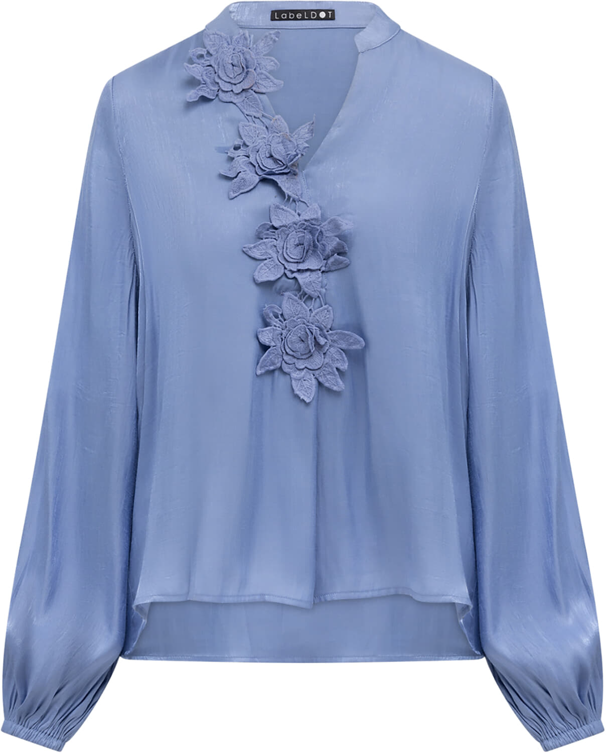 Label Dot Blouse Ally Navy