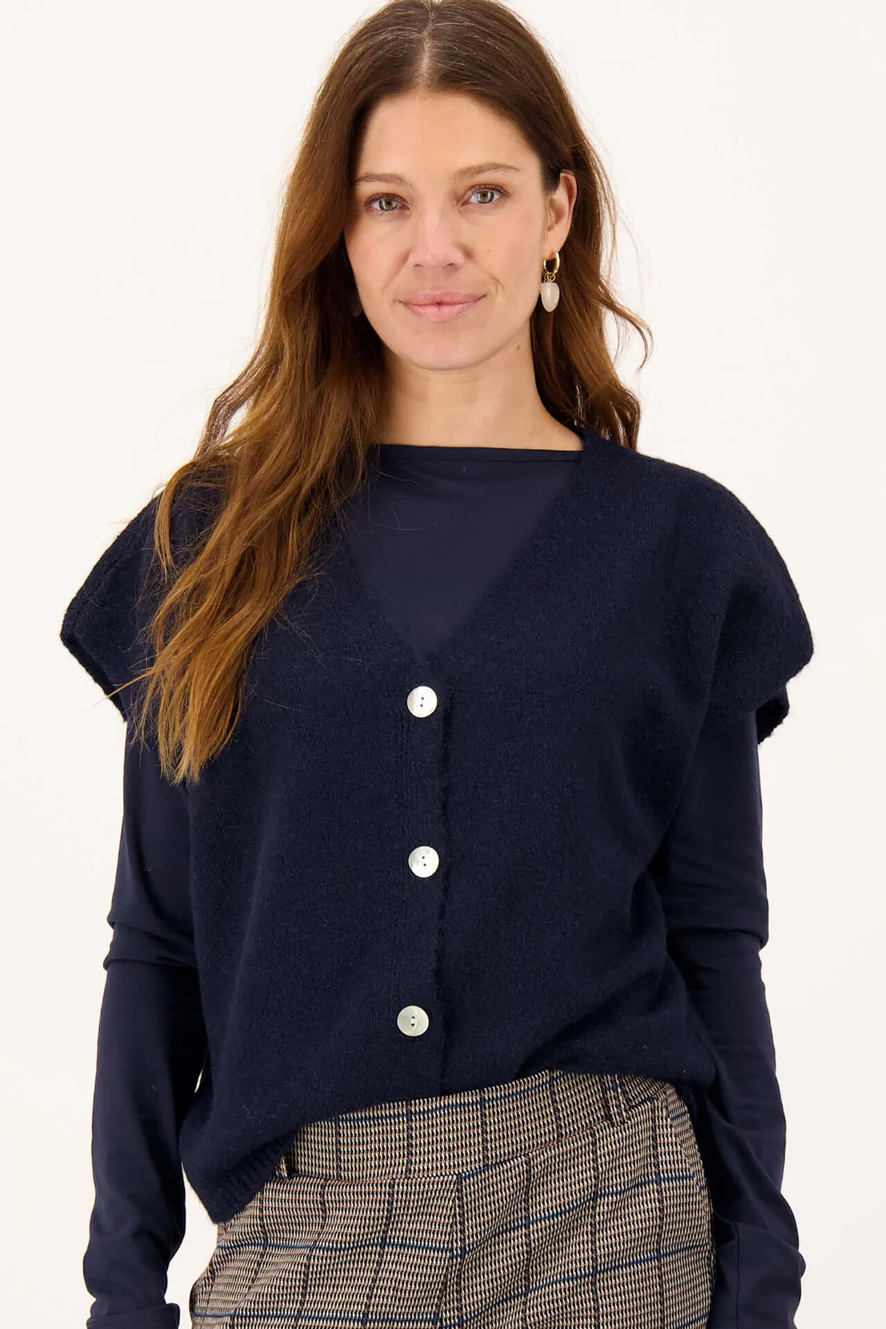 Zusss Gilet knopen Navy