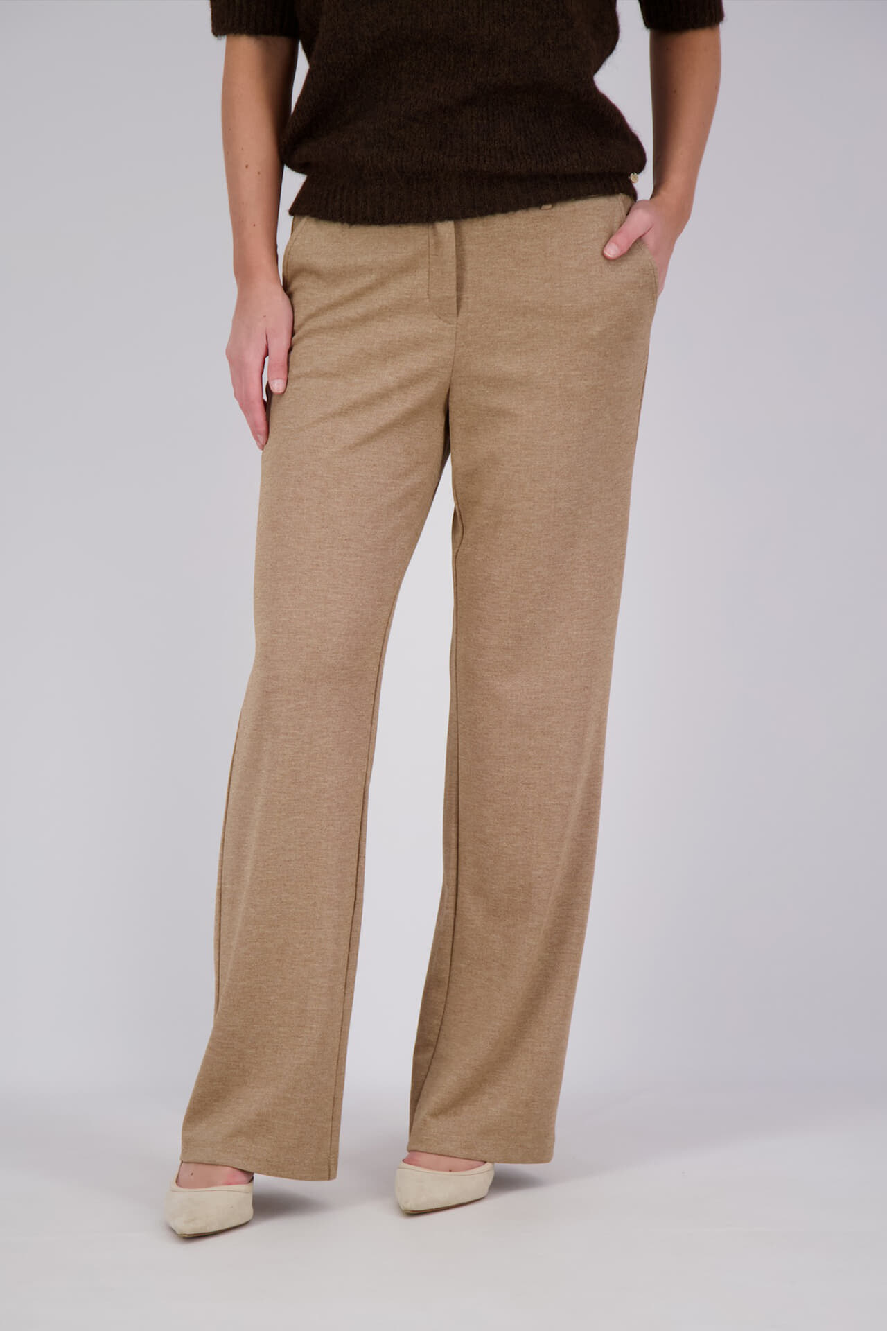 Vive La Femme Broek Dieke Beige
