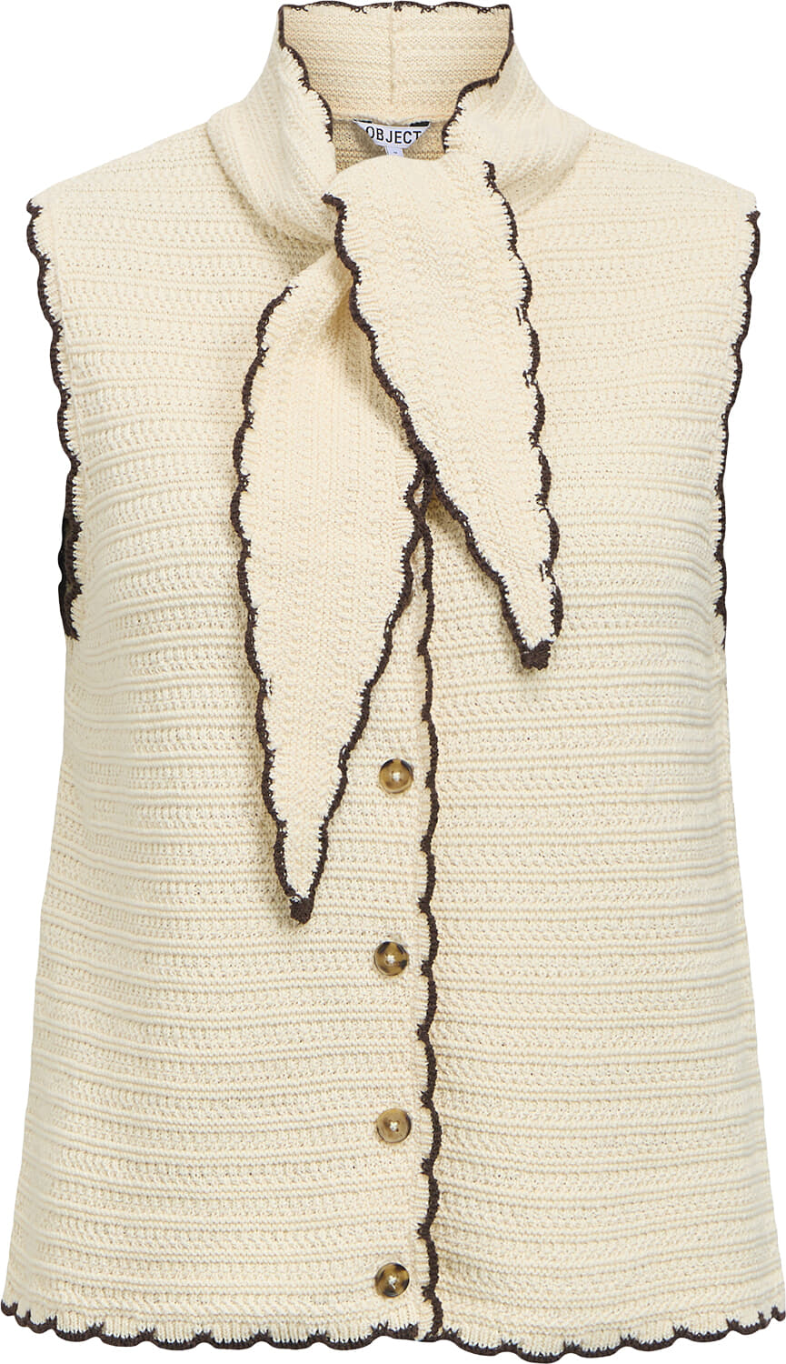 Object Vest Jaina Scarf Off White