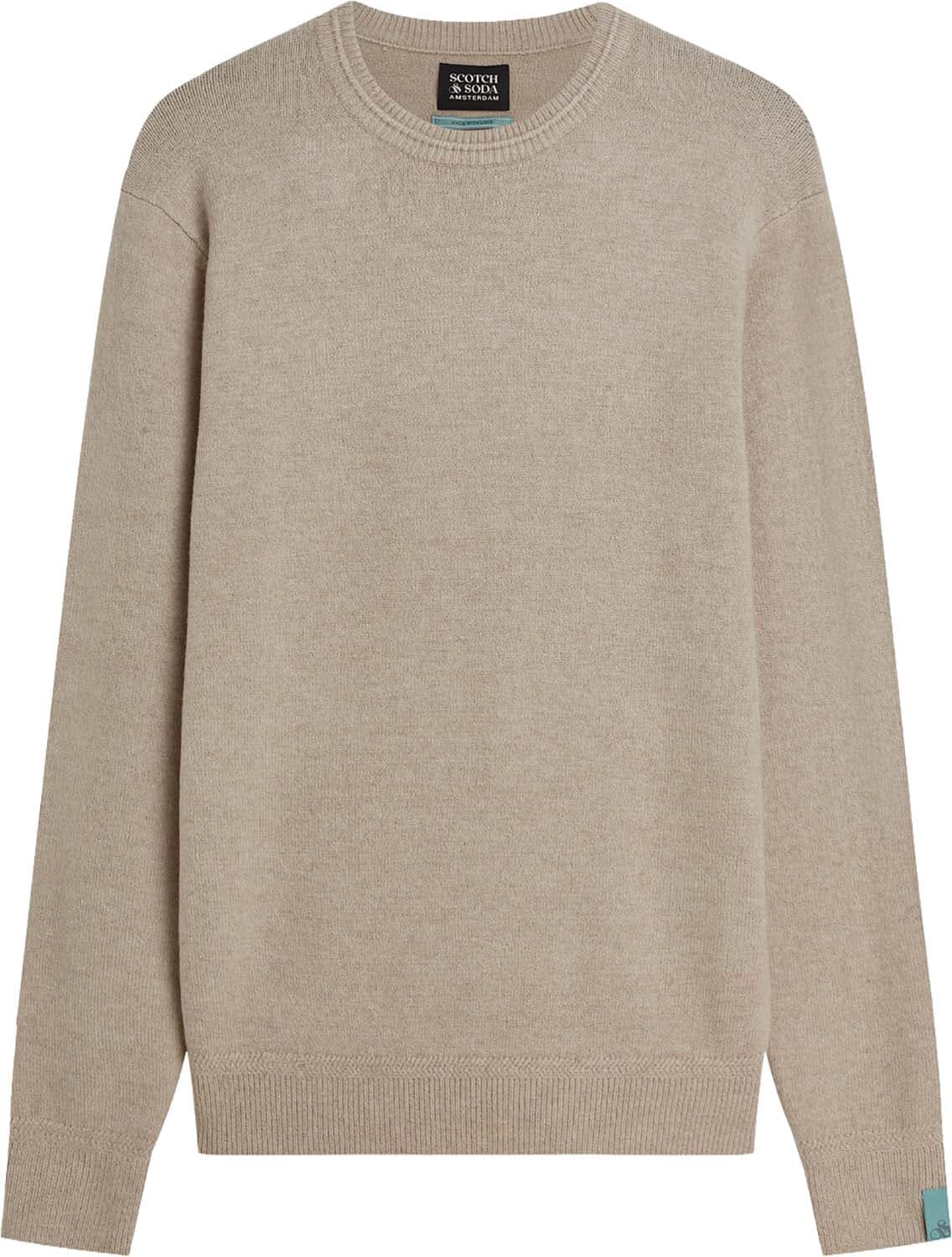 Scotch & Soda Pullover Soft knit regular fit  Grijs