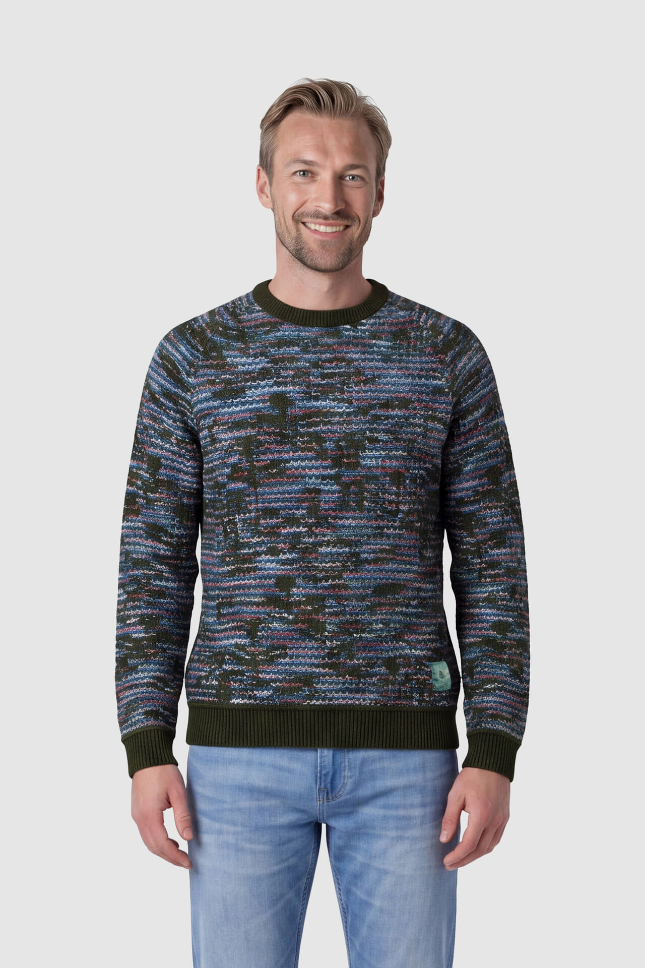 Scotch & Soda Pullover Jacquard Relaxed-fit  Army
