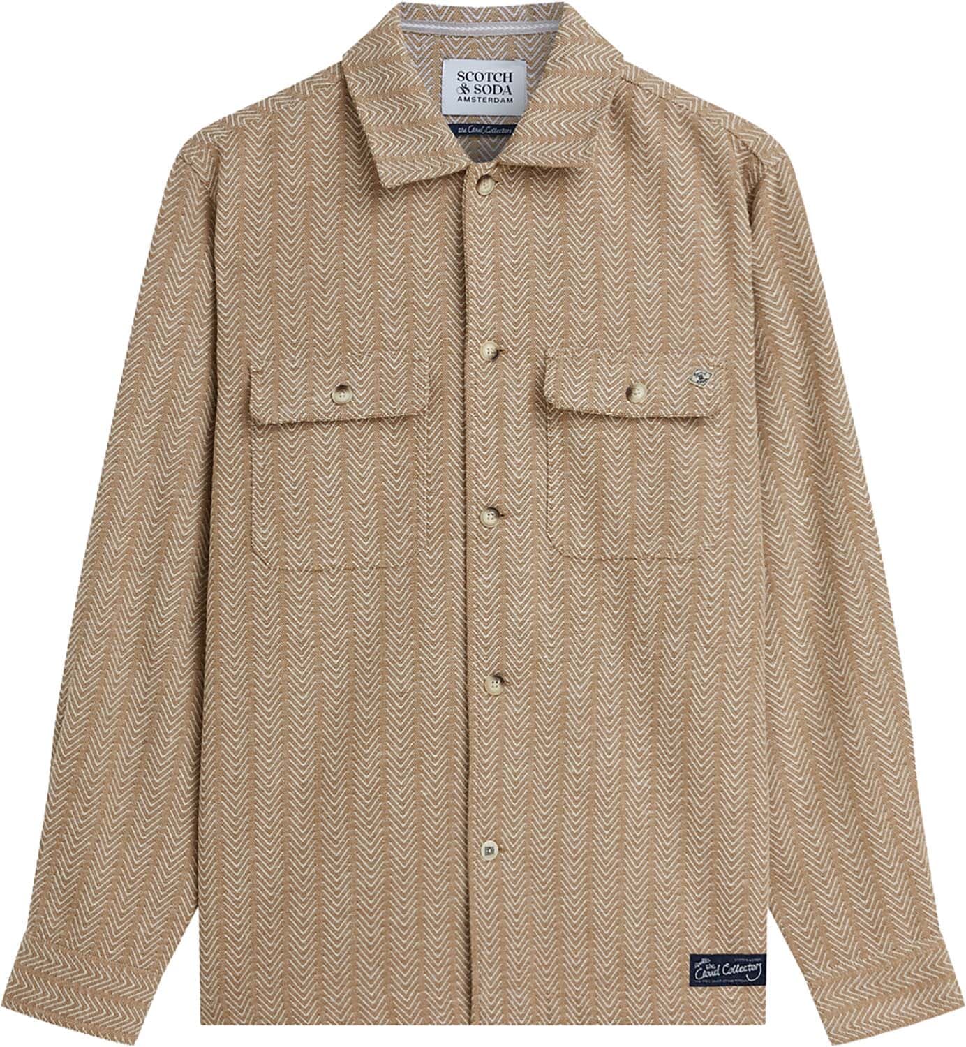 Scotch & Soda Overshirt Relaxed-fit  Beige