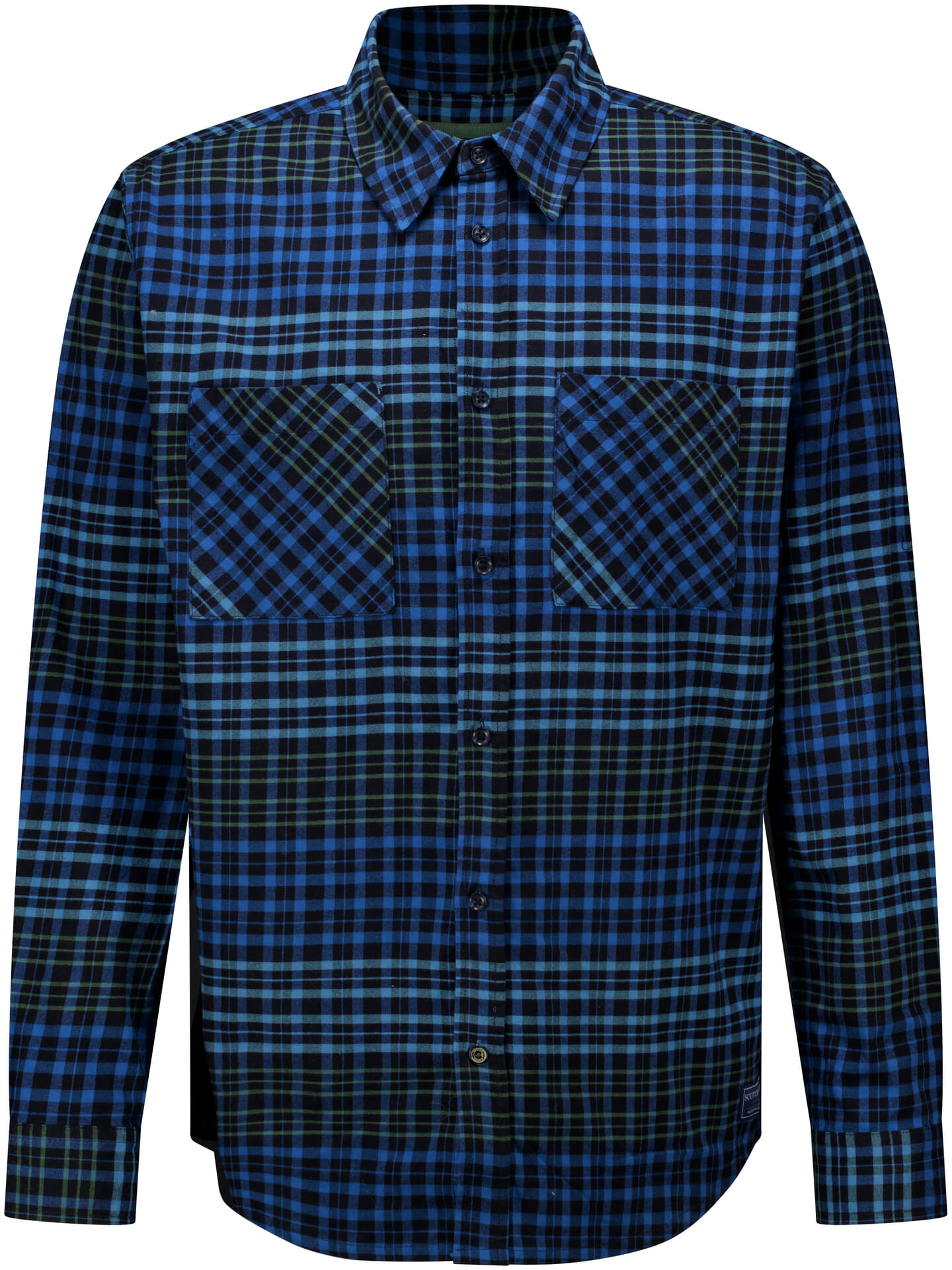 Scotch & Soda Overhemd Relaxed-fit  Antraciet