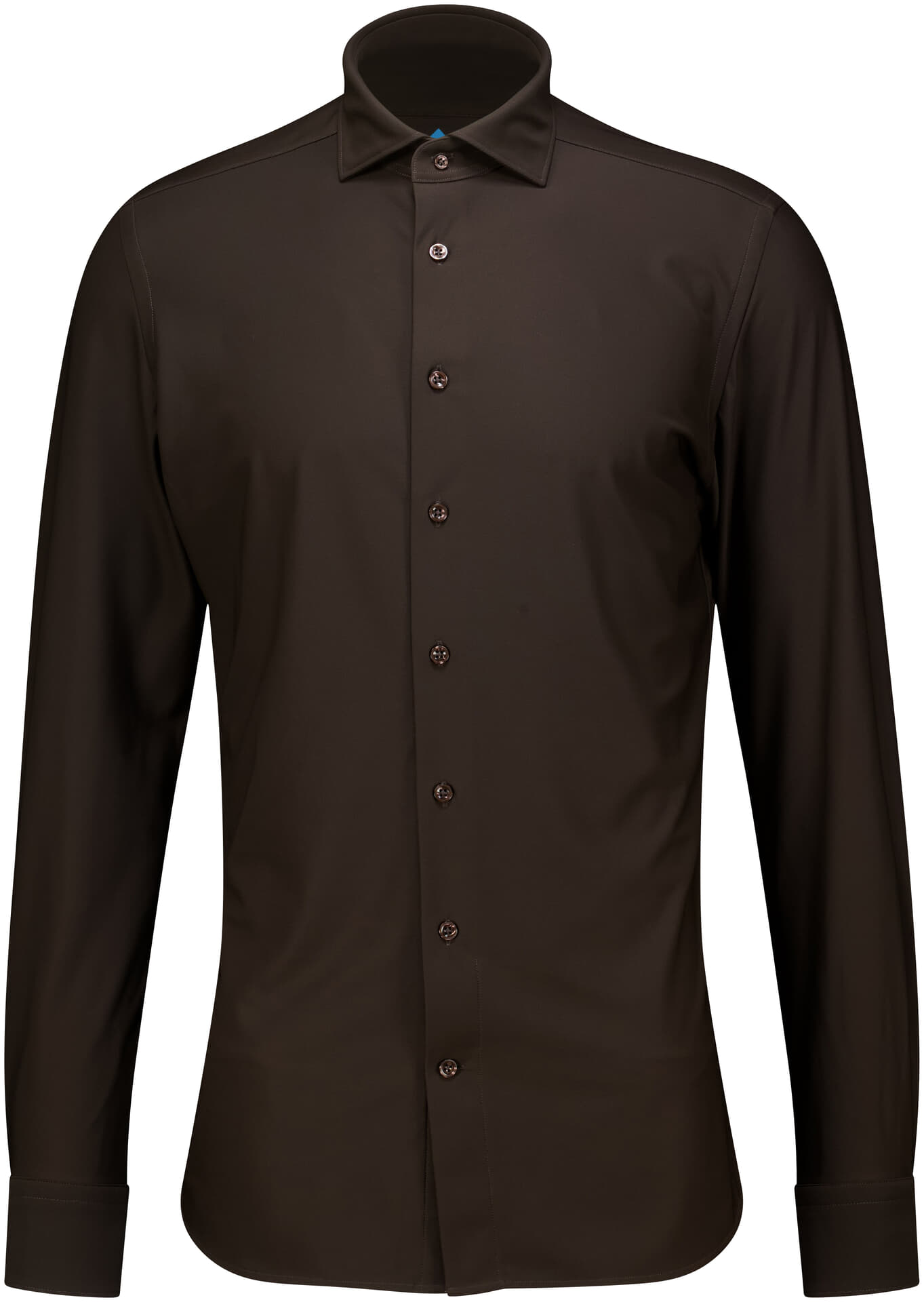 District Indigo Overhemd Pique Performance Bruin