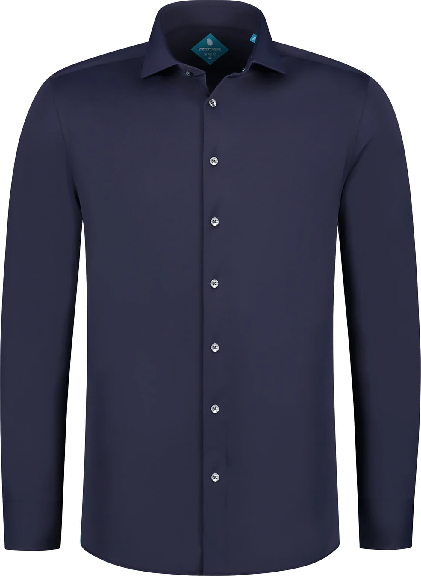District Indigo Overhemd pique performance Navy