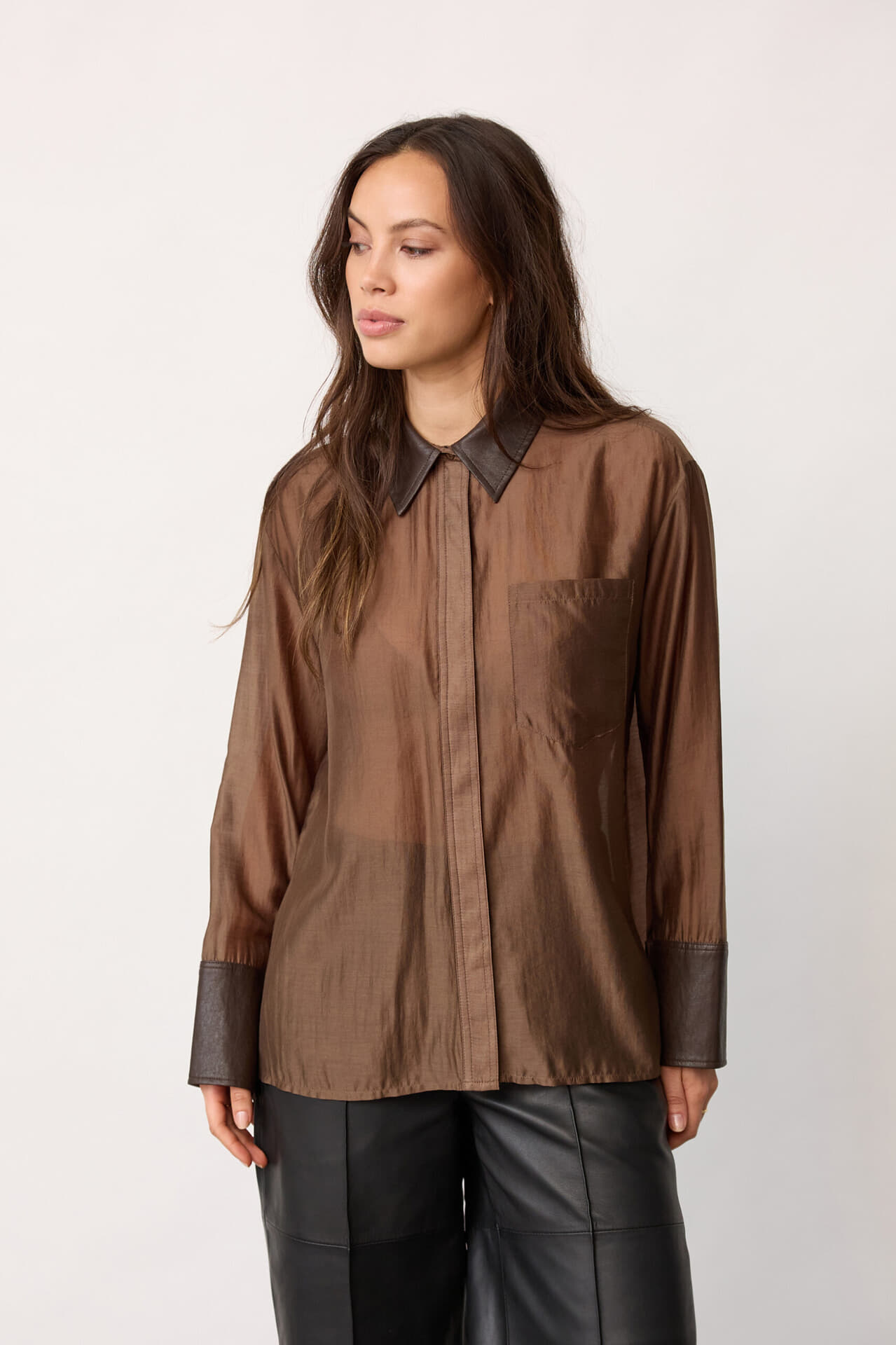 Co'couture Blouse KawaCC Bruin