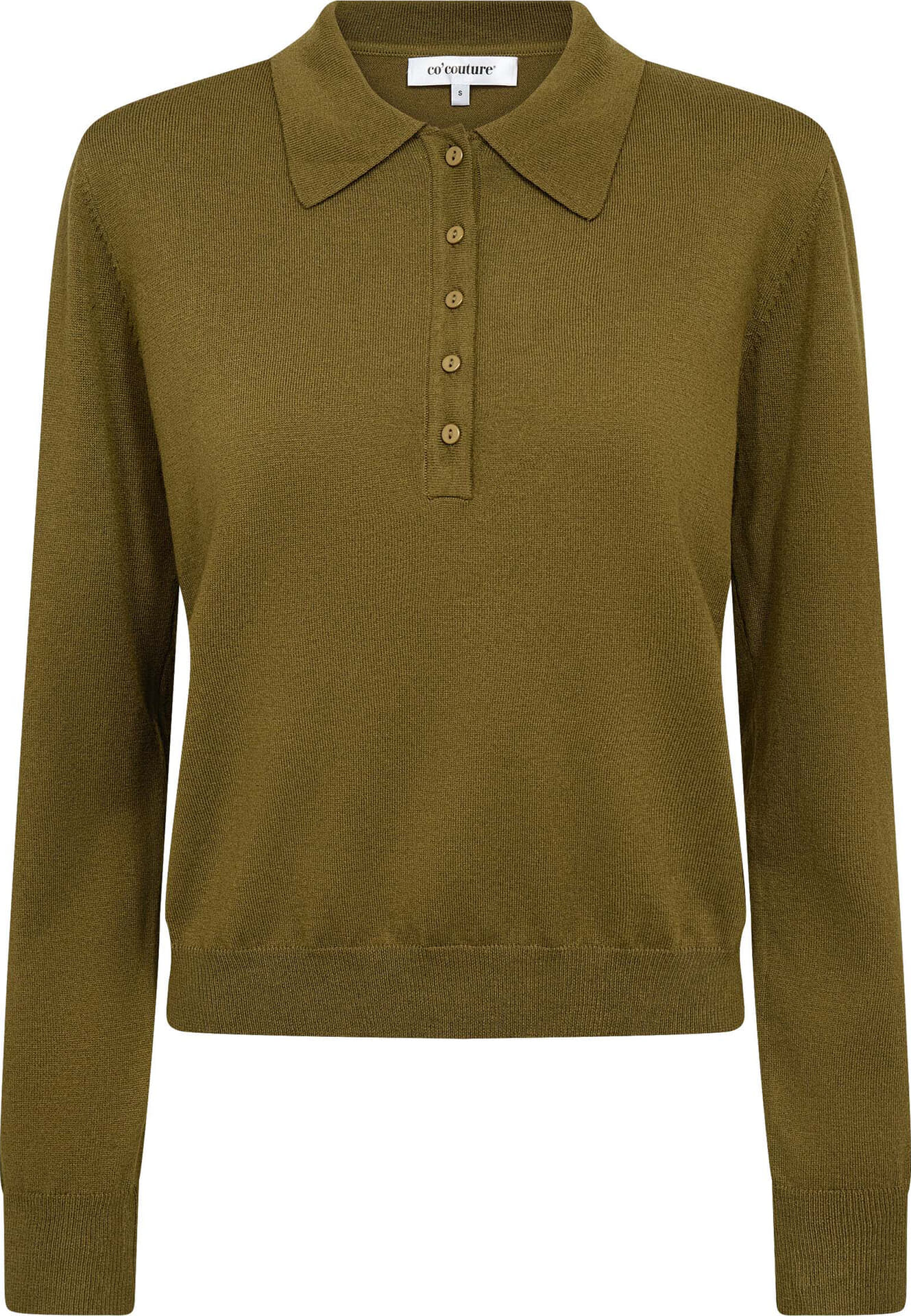 Co'couture Polo CoryCC Padded Knit Groen