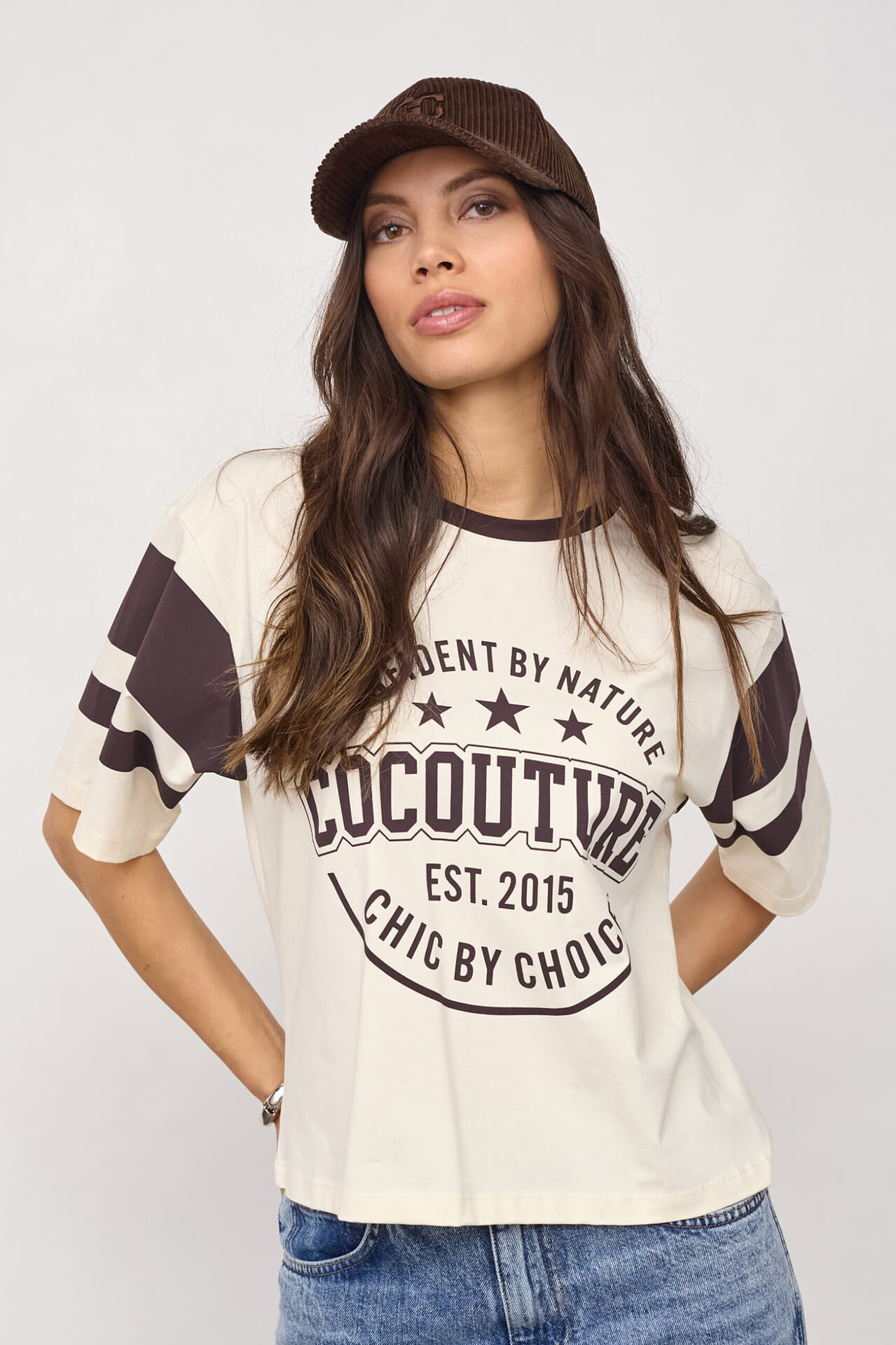 Co'couture T-shirt ConfidentCC Box Bruin