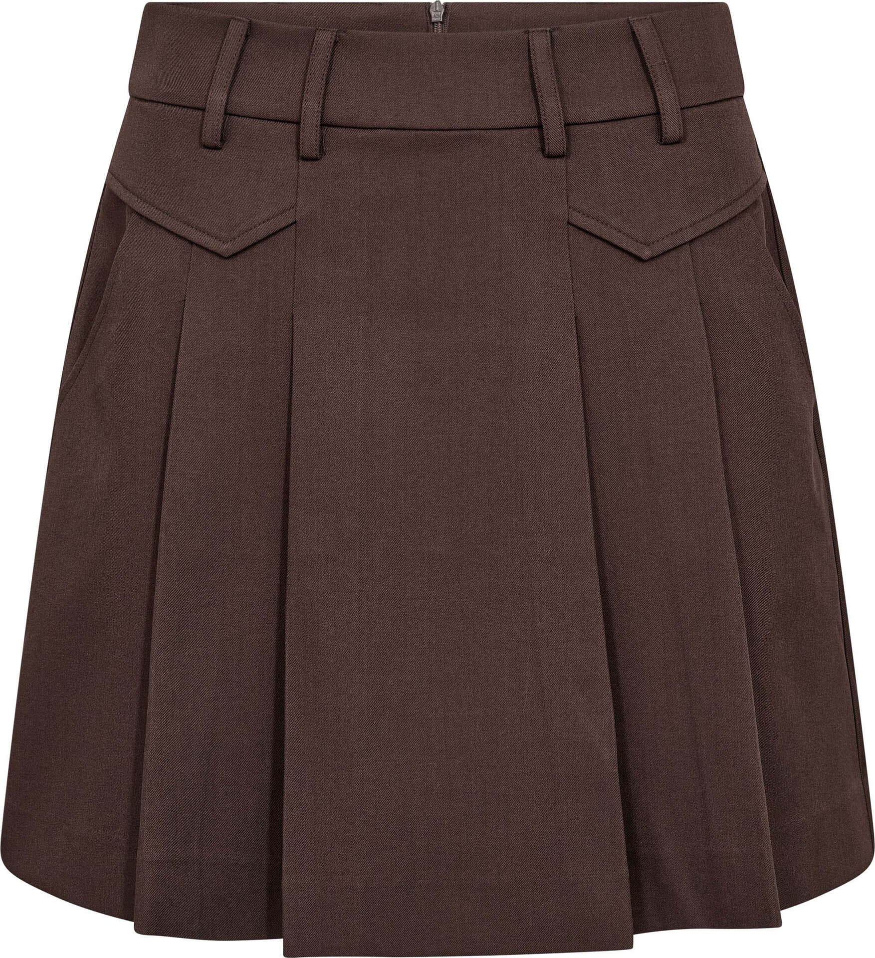 Co'couture Rok LunaCC Pocket Pleat Bruin