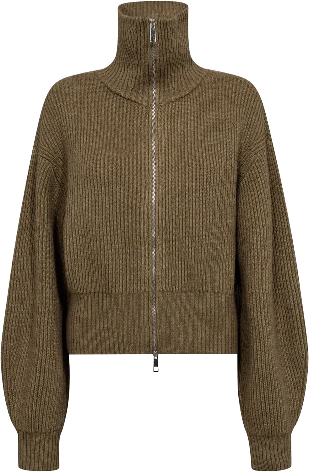 Co'couture Vest Row Zip Army